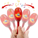 Cinco De Mayo Fiesta Wooden Maracas, 9 Pcs