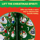 Advent Calendar with a Tabletop Wooden Christmas Tree