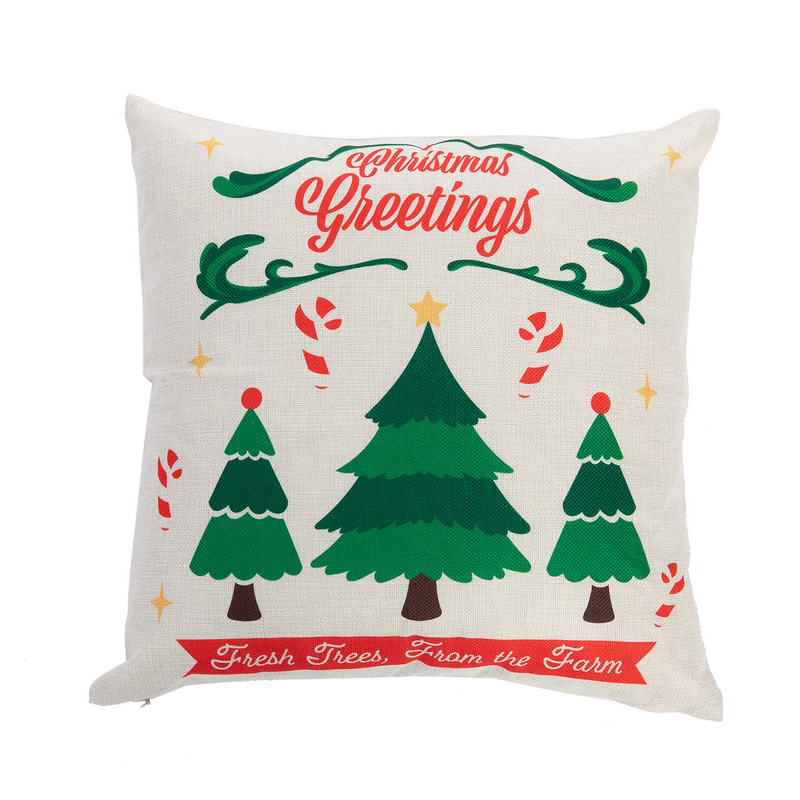 Christmas Farmhouse Pillow Cover, 4 Pcs
