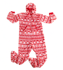 Adult Red Snowflake jumpsuit