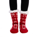 2 Piece Women's Fleece Lining Fuzzy Soft Slipper Socks