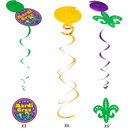 24 Assorted Mardi Gras Party Decorations