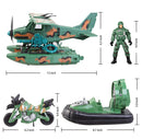 Military Camp With Seaplane Toys Set