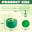 St Patrick's Green Cauldrons with Bead Necklaces and Coins