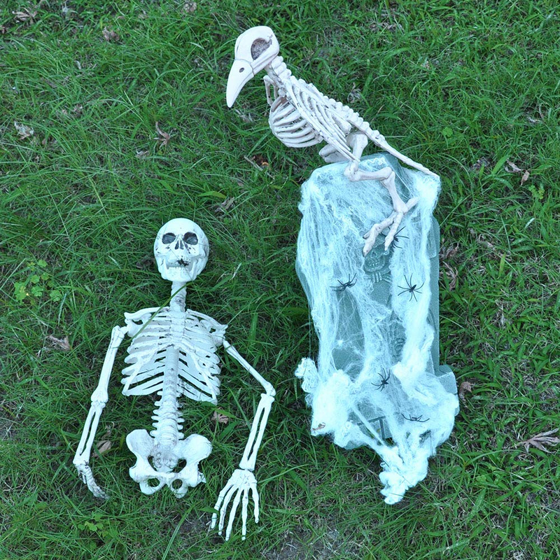 Pose-N-Stay Raven Skeleton Plastic Bones