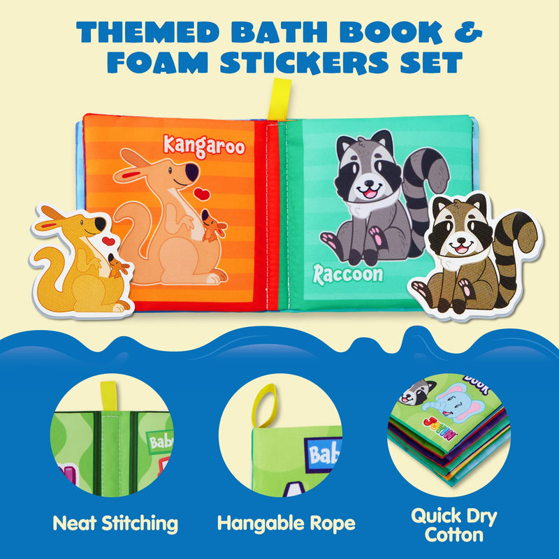 42Pcs Bath Book & Foam Stickers Set