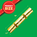 10in Snowflake Christmas No-Snap Party Favor (Gold & Silver), 8 Pcs