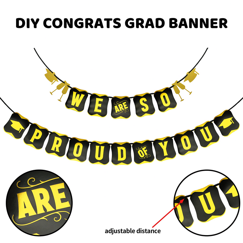 Paper Prints Banner inWe Are So Proud of Youin Hanging Decor