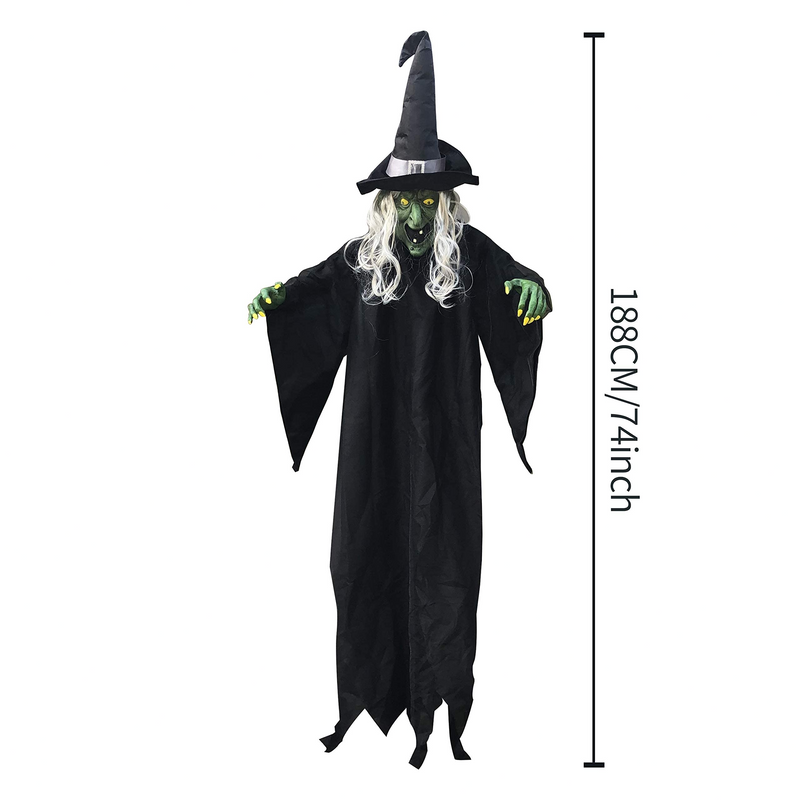 Life Size Hanging Creepy Animated Witch