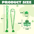 36Pcs Shamrock Green Beaded Necklaces