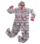 Adult Grey Snowflake jumpsuit