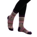 Vintage Winter Cozy Crew Socks, 6 Piece