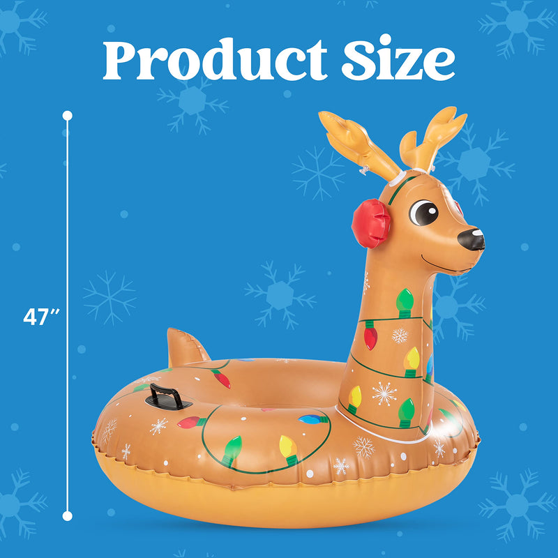 47in Inflatable Reindeer Snow Tube