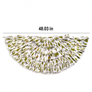 Christmas Burlap Ruffle Trim Tree Skirt