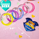 28Pcs Glow Sticks Bracelets with Kids Valentines Cards for Valentines Party Favors