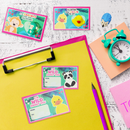 28Pcs Kids Valentines Cards with Animal Erasers-Classroom Exchange Gifts