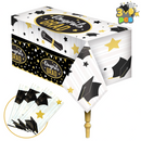 54inx108in Graduation Party Table Covers,  3 Pack