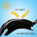 Adults Swimming Goggles (Aqua, Black & Dark Black), 3 Pack