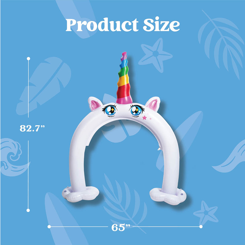 Arch inflatable ride a unicorn costume Water Sprinkler