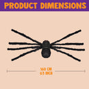 2 Pack 5 Ft Halloween Outdoor Decorations Hairy Black Spider