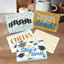Graduation Cards Blue, 72 pcs