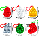Christmas Toy Set 2inch with 6 Designs, 12 Pcs