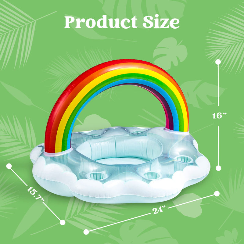 SLOOSH - Rainbow Cloud Drink Holder Float