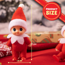 2 Pcs Red Tiny Doll Christmas