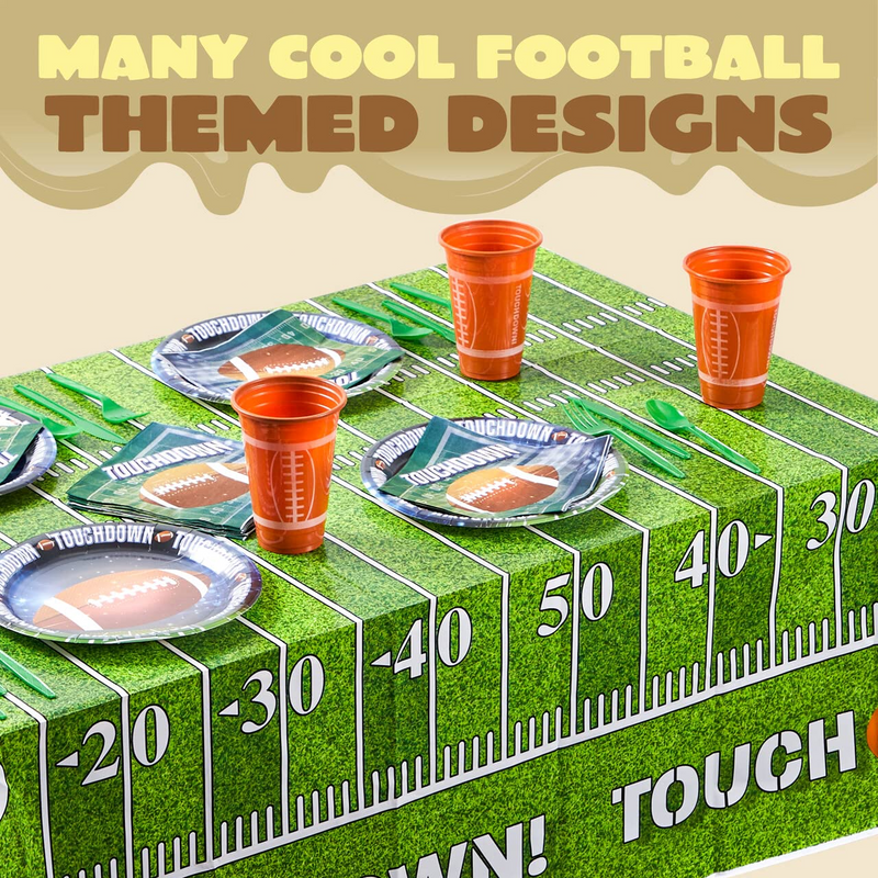 72 Pack Touchdown Football Themed Cups