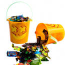 Pumpkin Face Bucket Set, 12 Pcs