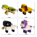 Animal Building Blocks Valentines Heart Boxes Filled for Kids Valentines Cards