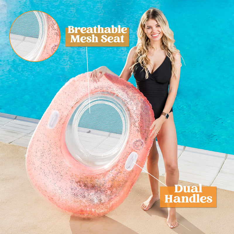 SLOOSH - Inflatable Pool Chair Floaties, 3 Pack
