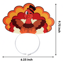 Thanksgiving Turkey Headband, 24 Piece