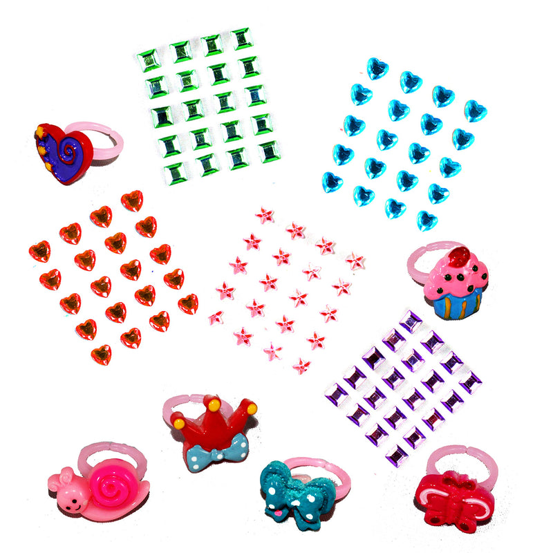65 Pieces Girls Princess Jewelry Toy Playset