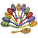 Mini Wooden Maracas, 12 Pcs