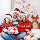 Red Christmas Plaid Hat, 8 Pack