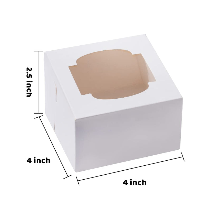 Cake Boxes with Window, 36 Pcs