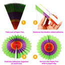 Cinco De Mayo Hanging Paper Fans Rosettes