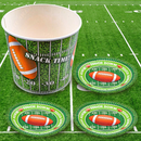 16 Pcs Football Paper Bucket & 32 Pcs Snake Plates