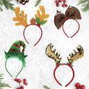 Christmas Headbands With 3d Hat Designs, 4 Pcs