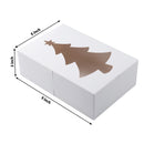 White Treat Boxes with Window, 24 Pcs