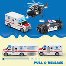 3 Pcs City Hero Police Vehicle Toy Set