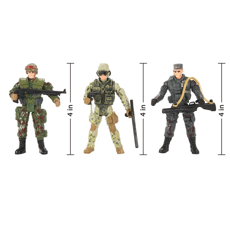 JOYIN 16 Pièces Soldats Militaires Jouets Ensemble de Jeu Figurines de  Soldats avec 12 Figurines d'action Réalistes de Garde Forestier et  Accessoires d'Équipement d'Arme Jouets de Combat Militaires :  : Jouets