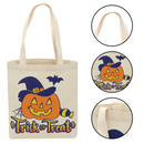 Big Halloween Canvas Tote Bags, 3 Pcs