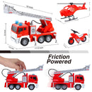 Fire Station Vehicle Toy Set