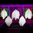 27.5" Halloween Hanging Ghosts, 5 Pack