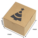 24 Kraft Cardboard Bakery Cookie Boxes