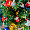 24 Pcs Mini Christmas Ornaments, Miniature Resin Ornaments