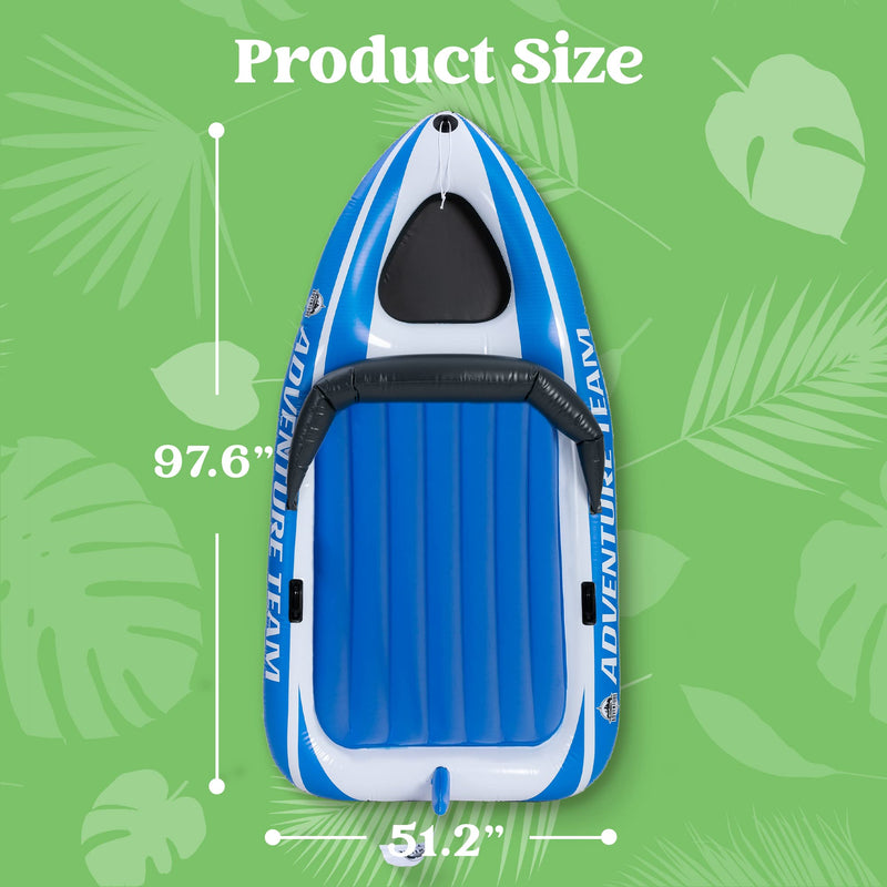 Inflatable Boat Float with Reinforced Cooler