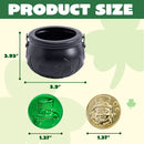 Large Black Cauldron and 208 St. Patrick's Coins